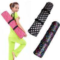 Portable Yoga Bag Pilates Mat Nylon Bag Carrier Adjustable Belt Durable Washable Gym Bag Mats Waterproof Sports Fitness Package