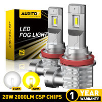 2Pcs Yellow LED Fog Lights Bulb DRL H8 H9 H16 JP H10 H11 LED Canbus for Toyota Hyundai Kia Mitsubishi Car Fog Lamp 12V White