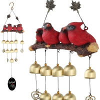 Outdoor Pendant Resin Bell Wind Chime Ornament Exclusively Exclusively For Wind Chime Outdoor Garden Bird Pendant