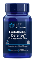 Life Extension Endothelial Defense™ Pomegranate Plus / 60 Softgels [providing 500 IU of SOD enzyme activity]