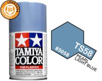 สีสเปรย์กระป๋องทามิย่าสีมุกสีฟ้าอ่อน TAMIYA TS-58 Pearl Light Blue 100ML