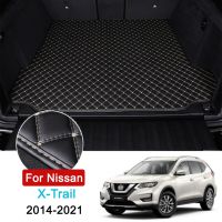 แผ่นปูท้ายรถสำหรับรถยนต์ Nissan X-Trail 2014-2021แผ่นรองท้ายรถถาดพรมอุปกรณ์เสริมไลเนอร์กระบะ