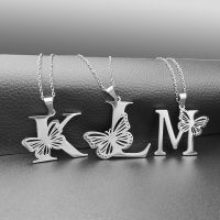 【DT】hot！ Dainty Big Hollow Letters Necklace Personality Color Initial Pendant Collar Chain Jewelry