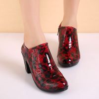 HOT★Women Fashion Flat New Arrivals Heels Ankle Rain Boots Patchwork Floral PVC Rainboots Waterproof Woman Water Shoes 2023