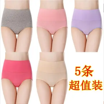 Cheap LANGSHA Cotton Women's Panties High Waist Underwear