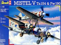 พลาสติก โมเดล ประกอบ REVELL สเกล1/48 Mistel V Ta154 &amp; Fw 190