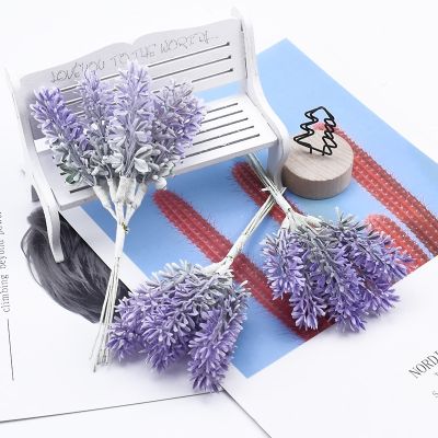 【cw】 6 Pieces Artificial PlantsPlasticDiy GiftsBoxFlowers Wreaths Vases for WeddingDecor