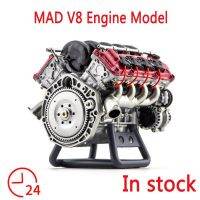 MAD V8เครื่องยนต์สันดาปภายในชุดประกอบโมเดล RC เครื่องยนต์จำลองแบบเต็มเหมาะสำหรับเป็นของขวัญวันเกิดของรถ RC