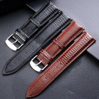 Original ▣ 12mm 14mm 16mm 18mm 20mm 22mm 24mm Universal Replacement Lizard Texture Leather Watch Strap Men Women Fashion Leather Watchband