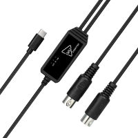 IVU CREATOR Universal MIDI Cable 5 Pin MIDI To USB Cable Converter Adapter เข้ากันได้กับ OS Musical Instrument Cable ต่างๆ