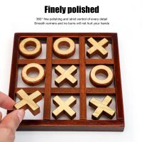 Parent-Child Interaction Wooden Board Game XO Tic Tac Toe Chess Funny Developing Intelligent Educational Toy Puzzles