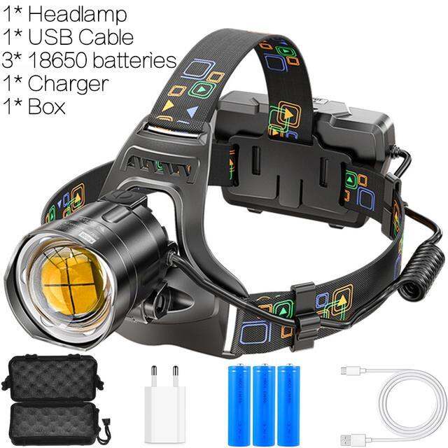 powerful-xhp100-led-headlamp-zoomable-usb-rechargeable-headlight-waterproof-output-18650-head-torch-fishing-flashlight-camping