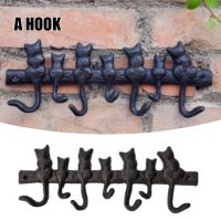Cute Cat Key Holder Multipurpose Wall Mounted Resin Hanging Hooks Decoration Hanger for Home Bathroom Housekeeper on the Wall Picture Hangers Hooks