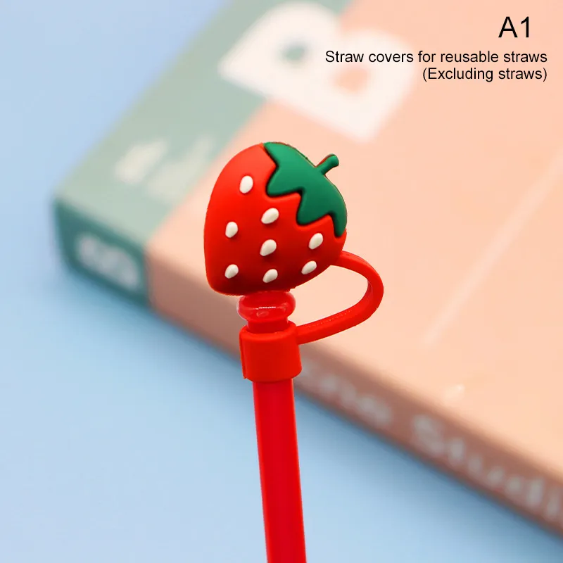 Straw Covers Cap 8pcs Silicone Straw Tips Covers Watermelon Reusable  Drinking Straw Tips Lids Plugs Airtight Seal Straw Plugs Protector for 6-8mm  Straws Party Supplies Red Silicone Straws 