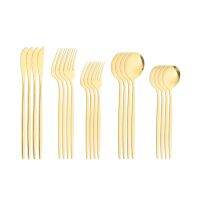 【CW】 20 Ps Tableware Knife Fork and Set Portuguese Dessert