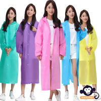 มี 9 สี เสื้อกันฝน EVA ชุดกันฝน เสื้อกันฝนผู้ใหญ่ เสื้อกันฝนเกาหลี Rain coats เสื้อกันฝนแฟชั่น กันน้ำ แบบหนา คุณภาพดี