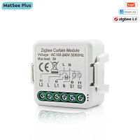 Tuya ZigBee Smart Curtain Switch Module For Electric Blinds Roller Shutter Motor Timer Voice Control With Alexa Home