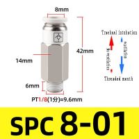 M5 1/8 "1/4" 3/8 "1/2" เกลียว BSP วาล์วตรวจสอบแบบ Pneumatic SPC VPC ท่ออากาศเช็ควาล์วอย่างรวดเร็วหัวต่อคอมพิวเตอร์ปุ่มเดียว