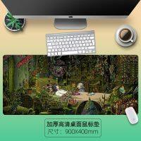 【DT】90x40cm Howls Moving Castle large kawaii mouse pad HD printing teenage student desk pad mouse pad gamer hot