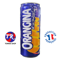 Orangina Sparkling Orange Juice Pulp Soda Tall Cans น้ำส้มออเรนจิน่า แบบกระป๋อง 330ml