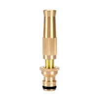 High Pressure Hose Nozzle Heavy Duty , Brass Water Hose Nozzles for Garden Hoses, Adjustable Function