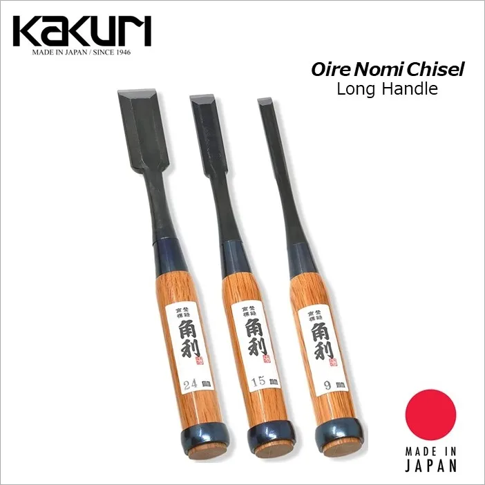Kakuri Japanese Oire Nomi Wood Chisel Set, Long Handle, Set of 3 Lazada PH