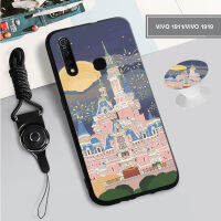 เคสซิลิโคนนิ่มสำหรับ VIVO 1911/1919/Y31S/2054/1805/Y95/1807/1817/Y55พร้อมห่วงและเชือก