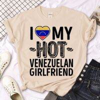 เสื้อยืดเสื้อยืดสตรีลายตลก Venezuela เสื้อจากญี่ปุ่นหญิง