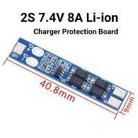 BMS 2S 7.4V 8A Li-Ion 18650 Lithium แบตเตอรี่ป้องกันเครื่องชาร์จ