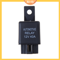 Aleaty? 12V 40A รีเลย์รถยนต์4 pins SPST ALARM Relay with RELAY SOCKET