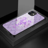 เคสโทรศัพท์ PMP สำหรับ iPhone 12 Mini iPhone 12 12 Pro Max 12 12 12 Pro ชุดหมีนางฟ้าคริสตัลหรูหราออกแบบมากระจกเทมเปอร์เคสมันวาวเคสโทรศัพท์หลัง
