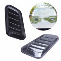 1Pair ABS Car Front Engine Cover Decorative Air Flow Intake Scoop Turbo Bonnet Vent Cover Hood Fender