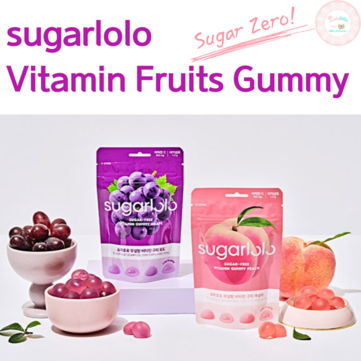 sugarlolo Sugar Zero Fruits Jelly Korean Sugar Free Grape Jelly Peach ...