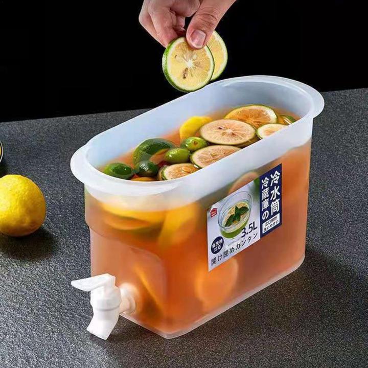 3-5l4l-water-jug-with-faucet-cold-water-bottle-kettle-teapot-lemon-juice-jug-kitchen-drinkware-container-heat-resistant-pitcher