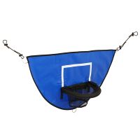 Trampoline Basketball Hoop Blue Basketball Rack with Mini Basketball Easy to Install Basketball Hoop Trampoline for Breakaway Safe Dunking