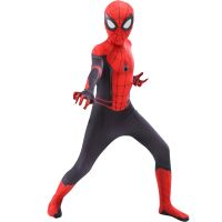 2 Movie Iron Spider Cosplay Amazing Disfraz Spiderman Attached Mask Halloween Party Suits Superhero Bodysuit For Kids Adult