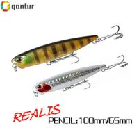 GANTUR 65 มม./100 มม. 5.5g/14.3g มีประโยชน์ เหยื่อลอยน้ำ ตกปลาในฤดูหนาว Tackle ล่อดินสอ ล่อหล่อยาว Minnow Lures เบ็ดตกปลา