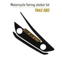 สติกเกอร์แฟริ่งด้านหน้าหลังรถมอเตอร์ไซค์สำหรับ Yamaha TMAX 560 Tmax560แผ่นถังน้ำมันรถยนต์ทั้งคันรูปลอกชุดสติ๊กเกอร์ตกแต่ง