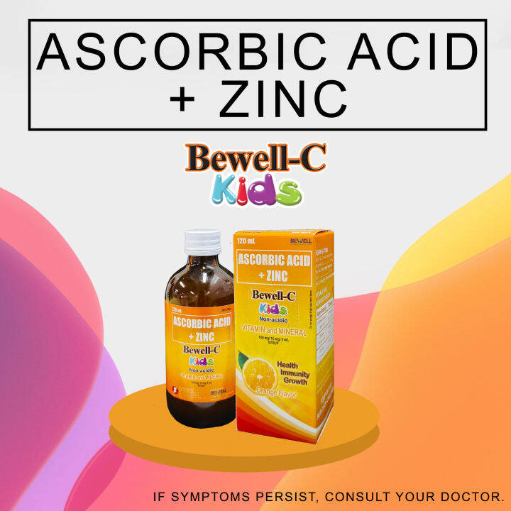 Vitamin C And Zinc For Kids BEWELL C kids Vitamin C + Zinc Syrup 120 ml | Lazada PH
