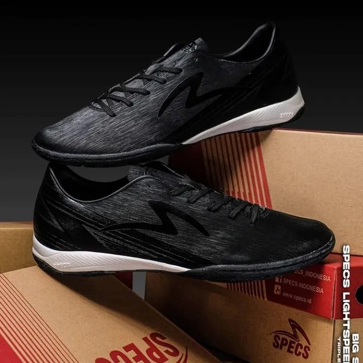 Lightspeed Sepatu Specs Accelerator Lightspeed In Black Original Spatu Putsal Pria Spek