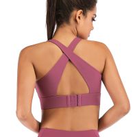 【Hot Sale】embellishembellishประกอบด้วย PadBras Push Up Cross-Back Straps Hook-And-Eye Strawclothing Women Trainingbras