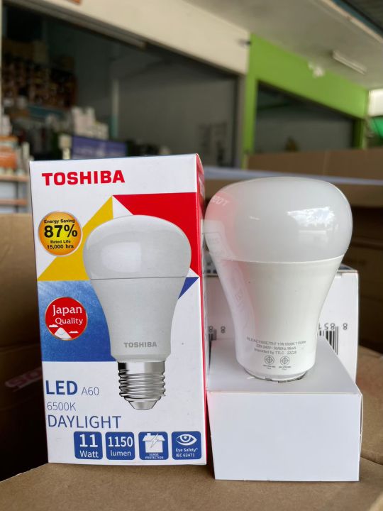 toshiba-แพ็ค-2-หลอด-หลอดไฟ-หลอดไฟ-led-ไฟ-led-15w-แสงสีขาว-หลอด-bulb-แอลอีดี-หลอดไฟแอลอีดี-ขั้วe27-ส่งฟรี-ยี่ห้อโตชิบ้า