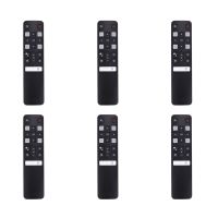 6X Remote Control Rc802V Fmr1 Jur6 65P8S 49S6800Fs 49S6510Fs for Tcl Smart Tv