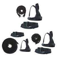 3-Pcs Weight Sled Harness Kits Resistance Pulling Strap for Running Sprinting Football Power Speed Agility Training