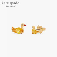 KATE SPADE NEW YORK LOVE YOU, MOM DUCK ASYMMETRICAL STUDS KC206 ต่างหู