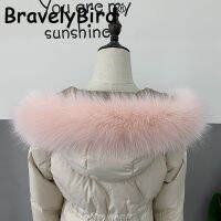 100 High Quality Faux Raccoon Fur Collar Scarves 15cm Width Fluffy Wraps Women Men Children Jackets Hood Warm Decor 607090cm