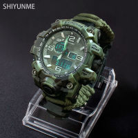 Men Military Sports LED Digital Watches Compass Outdoor Survival Multi-function Waterproof Mens Quartz Watch Relogio Masculino