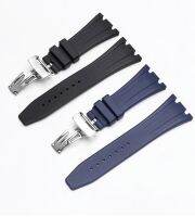 ►﹉ Silicone Watch Straps 26mm 27mm Watchband For AP 15400 15202 15500 15703 26470SO Royal Oak Offshore Mens Sports Rubber Bracelet