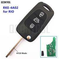 【✱2023 HOT✱】 xian9 Qcontrol Keyless Entry รีโมทกุญแจสำหรับ Kia Rio หรือ Rke-4a02ด้วย Hy20ใบมีดที่สำคัญ