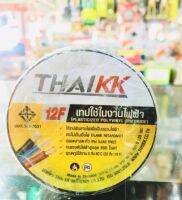 เทปพันสายไฟ THAIKK 10 ม้วน ผลิตจาก Polyvinyl Chloride สี ดำ